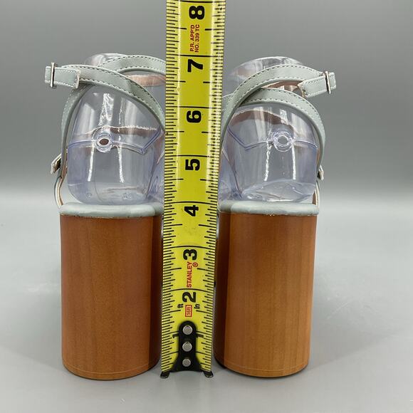 New Journee Collection Women’s Emerynn Platform Sandals Blue Size 9 - Picture 4 of 10